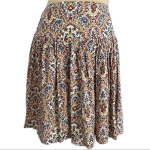 Retro Paisley High Waisted With Drop Waist Skirt Size S/M